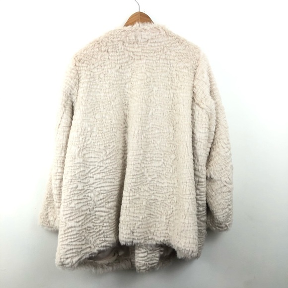 ANTHROPOLOGIE Plus Faux Fur Teddy Coat Noel 1X - Picture 4 of 8